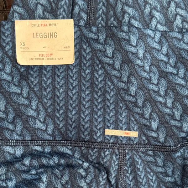💙💖 NWT Aerie Play High Waist‎ Cable Print Leggings - Image 4
