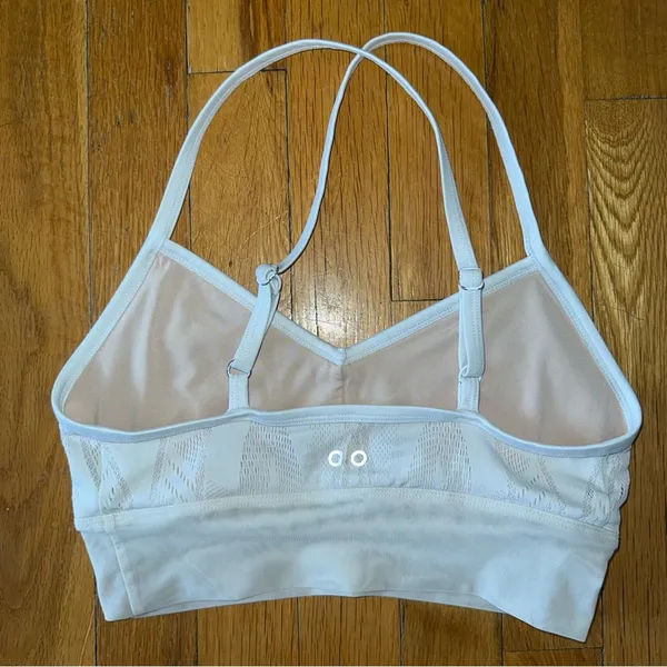 ALO YOGA Aria Sports‎ Bra White Lace size Small - Image 3