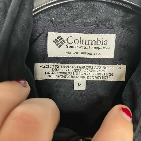 Vintage Columbia lightweight quilted vest black size medium‎ - Image 3