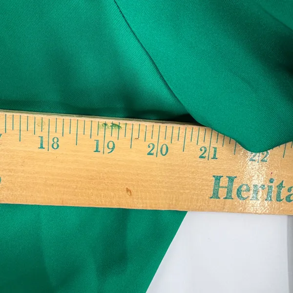 Zara Satin Feather Mini Autumn Wedding Guest Dress‎ Women XL Green Glam Holiday - Image 12