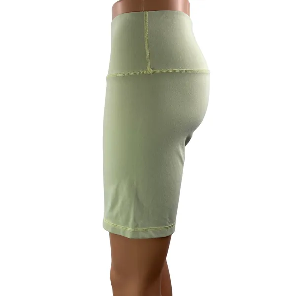 Aritzia TNA Action Green High Rise Yoga Workout Athletic Biker Shorts Size M - Image 2