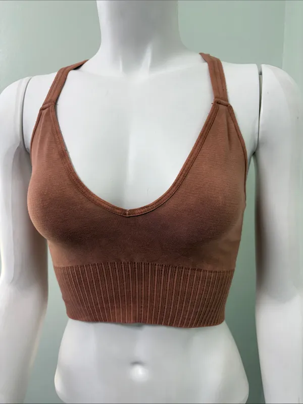 Free People Good Karma Crop Desert Dune Size XS/S - Image 7