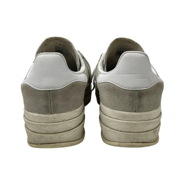 Adidas Gazelle Women's Gray White Suede Lace Up Low Top Sneakers Shoes Size 7.5 - Image 3