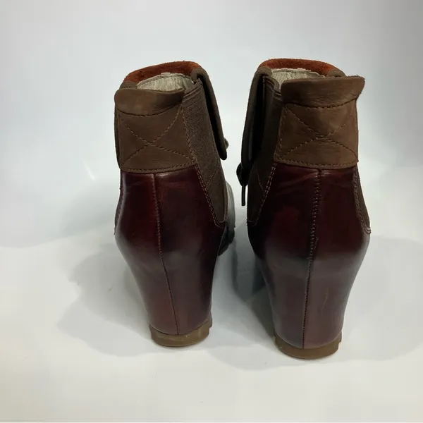 Merrell wedgetarian cinnamon smooth leather ankle boots women’s size 7‎ casual - Image 5