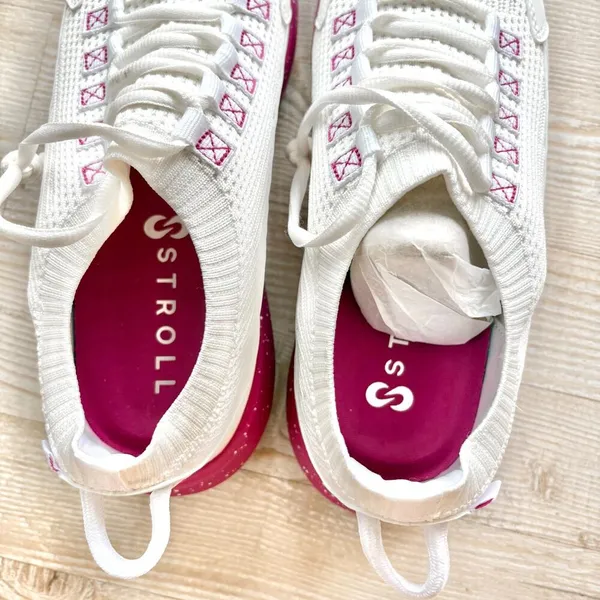 Stroll Women's Sport Knit Golf Shoes White/Pink Speckle Size 8.5 - Image 6