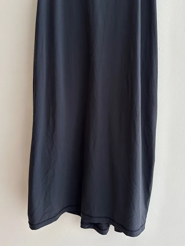 SKIMS Fits Everybody Slip Dress, Black/Onyx, Athleisure Mini, Size Large - Image 3