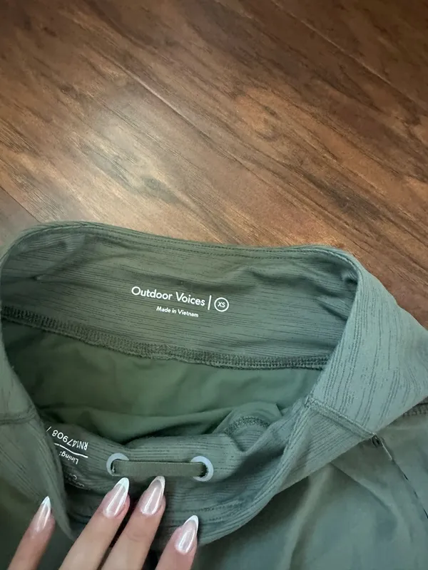 Outdoor Voices Army Green Shorts - Image 2