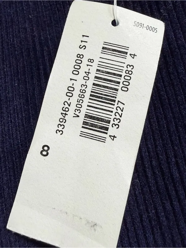 Old Navy Corduroy Snap Button Front Skirt Size 8 Navy Blue Academia Clueless NWT - Image 3
