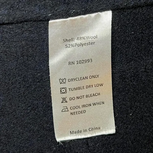 Thakoon Collective Black Wool Coat Size 8 Herringbone Design Dressy Wool EUC - Image 8