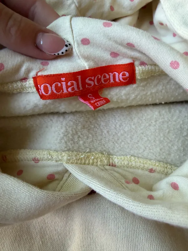 The Social Life Polka dot flower sweater!! Butter yellow color!!!!!! - Image 4