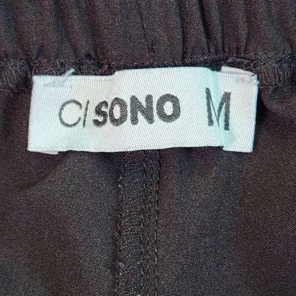 CI Sono Black Pull-on Cargo Joggers Size Medium Black Cargo Jogger Pants - Image 6
