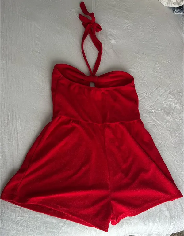 Target Halter Romper Red - Image 2