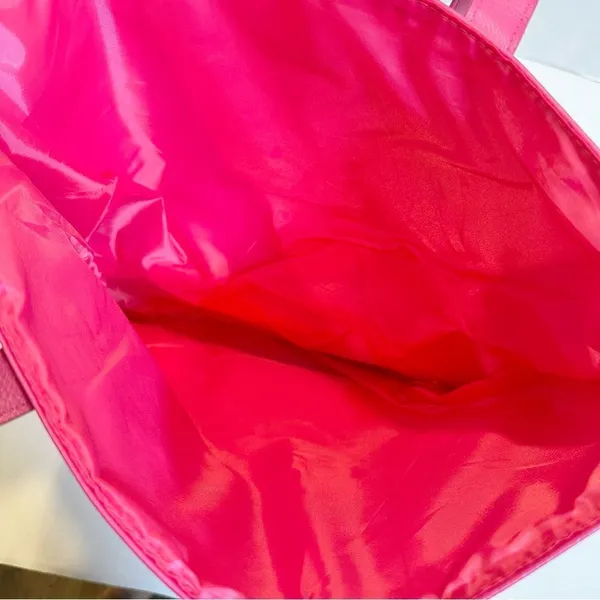 Juicy Couture Tote Bag Women's 16.5" x 15" Pink Gold‎ Studded Fully Lined NWOT - Image 5