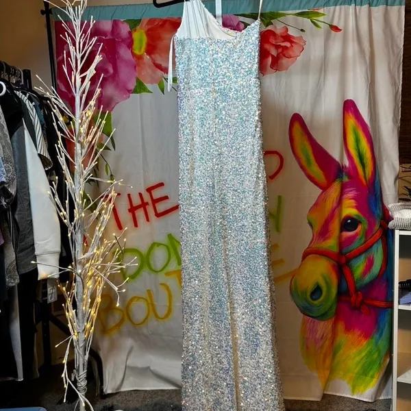 P53. Windsor - iridescent sequin maxi dress - Image 3