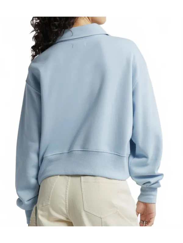 BP Polo Fleece Sweatshirt Light Blue Size Large - Image 7