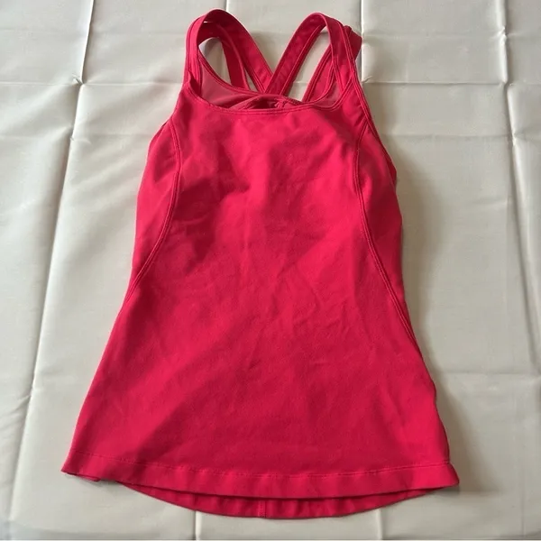 Lululemon Compassion Tank Boom Juice Pink Activewear Athleisure Women's Size 4 - Image 4