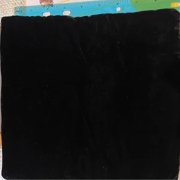 Velvet Elegant foldover soft black bag - Image 3