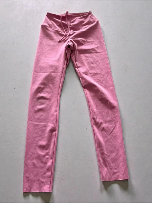 Pink Active Victoria's Secret Cinched Front High Waisted Leggings Rose Small‎ - Image 2