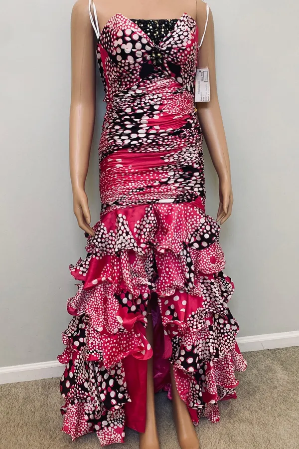 Alyce Ruffle strapless prom party gorgeous dress - Image 6