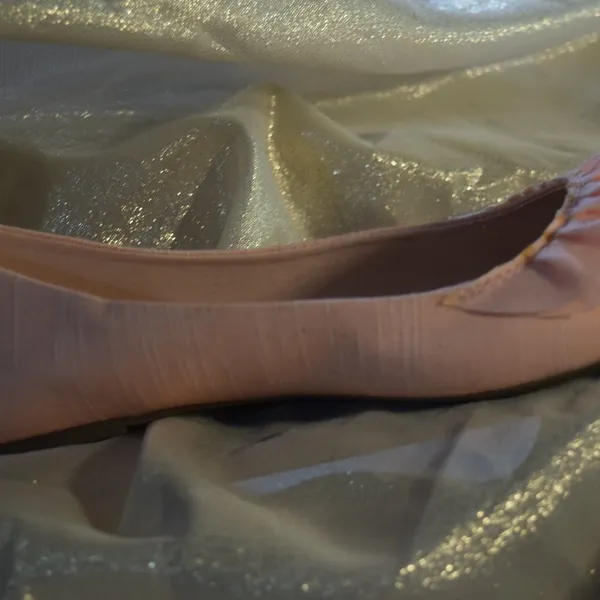 Time & Tru Pale Pink Ballerina Flat Slippers, Size 8.5 - Image 6