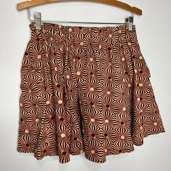 Free People so much sun mini skirt brown‎ cargo pockets women's size small boho - Image 7