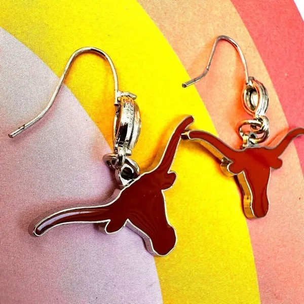 Texas Longhorns dangle earrings - Image 3
