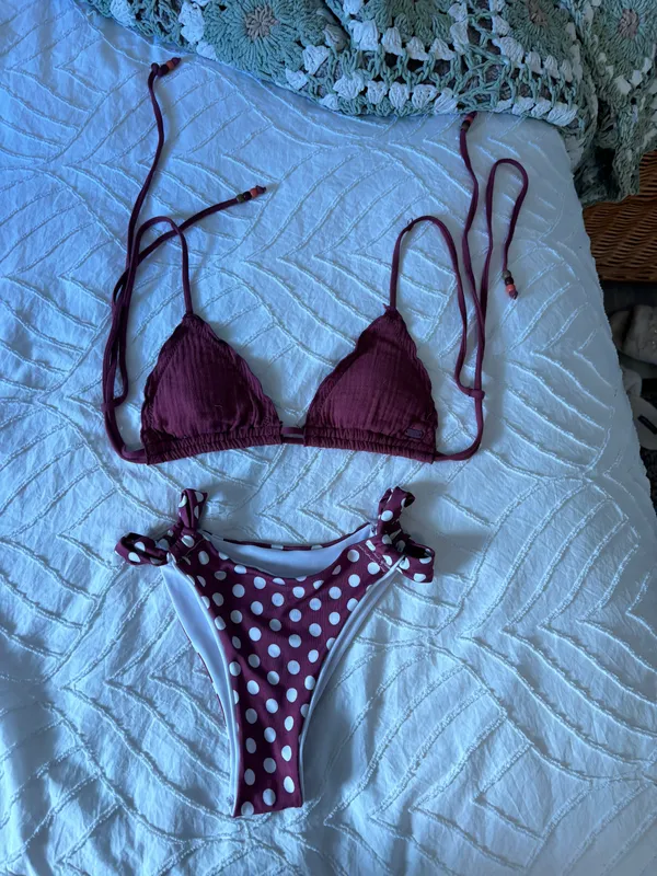Burgundy Bikini Size XS - Image 3