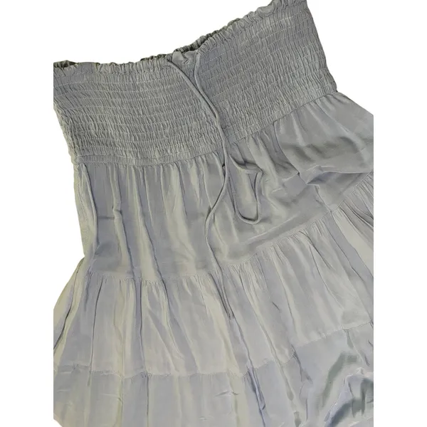 HAEOF Women's Boho 2-in-1 Blue Tiered Skirt Dress size Small - Image 5