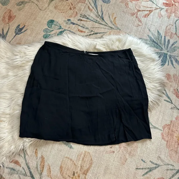 REFORMATION Margot Mini Skirt In Black - Image 5
