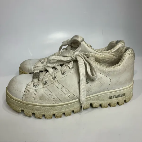 Skechers Y2K sneakers white lug sole women's size 9‎ - Image 3
