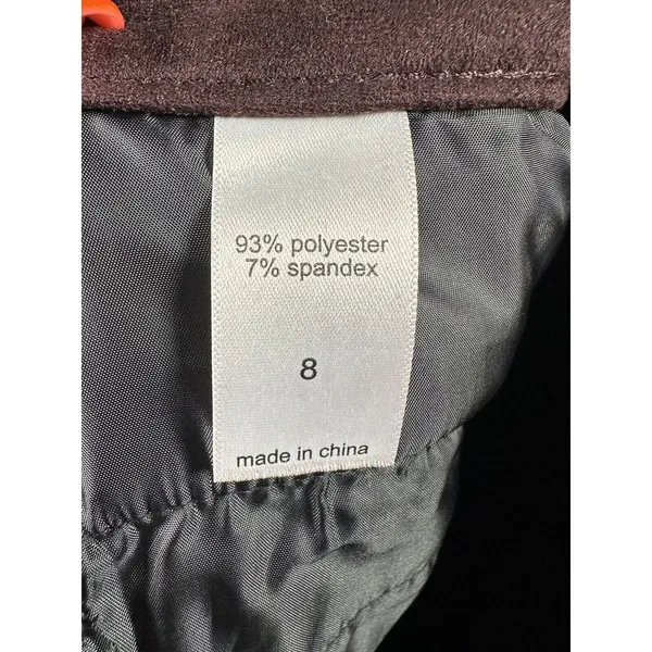 Maurice's Faux Suede Brown Mini Button Front‎ Women Skirt Sz 8 - Image 8