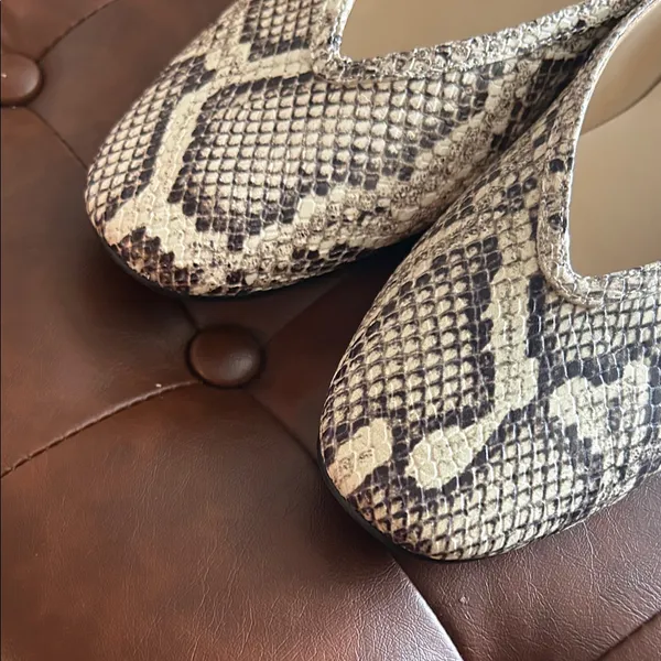 Marc Fisher Women's Snake-Print Ballet Flats - Neutral - Image 2