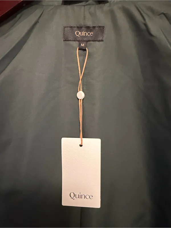Quince Featherless Quilted Long Puffer Jacket Women’s Verdant Pine Size Medium - Image 5