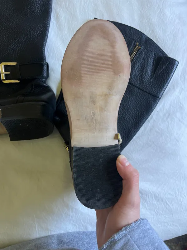 Lands' End Black leather boots - Image 2
