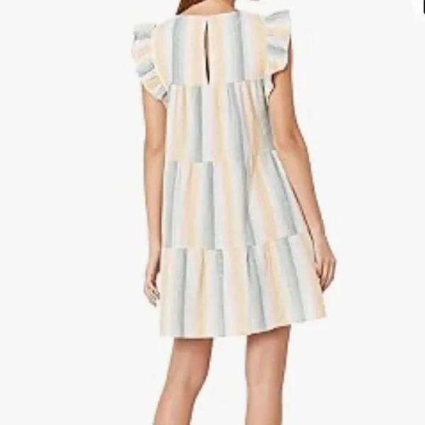 Show me your Mumu Daydream Mini Dress Sunset Stripe S - Image 2