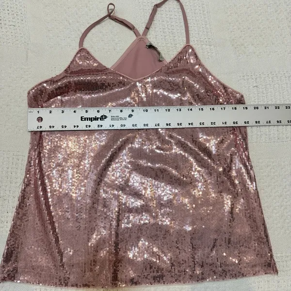Grace Karin large sequin front spaghetti strap top shell blouse TS 3577 - Image 4