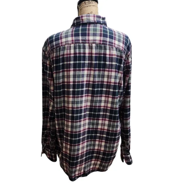 Amercan Eagle‎ Flannel Shirt Plaid Long Sleeve Button Up Casual Comfort Size XL - Image 2