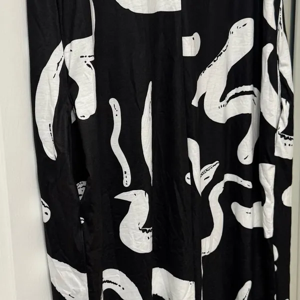 Black & White Abstract Maxi Dress – Size XL – NWT – Summer Outing Ready - Image 8