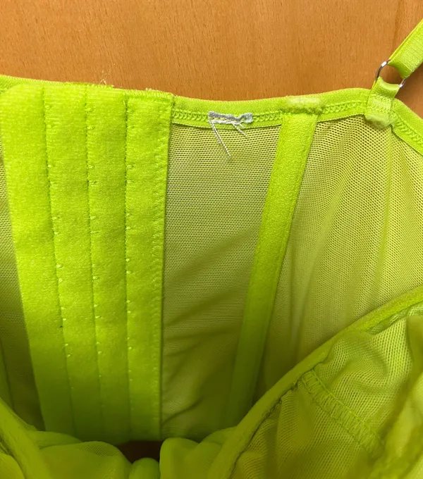 Urban Outfitters Lime Green Small Out from Under Modern Love Corset - Image 4
