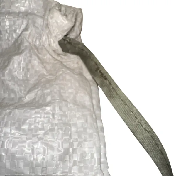 Beba Drawstring Backpack White Woven‎ Sack Bag Minimalist Lightweight Gym Travel - Image 5