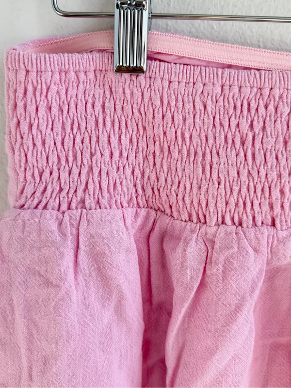 Peppermayo Pink Smocked Mini Skirt XS Ruffle Fairy Coquette - Image 10