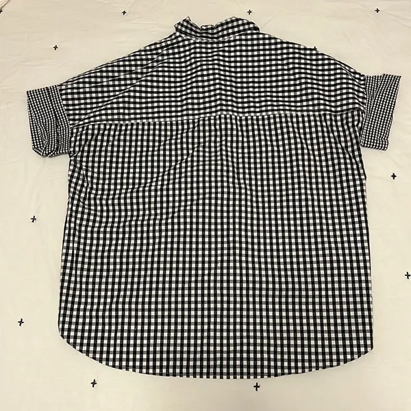 Madewell• Gingham-Play Button-Down Shirt Size S D40‎ - Image 11