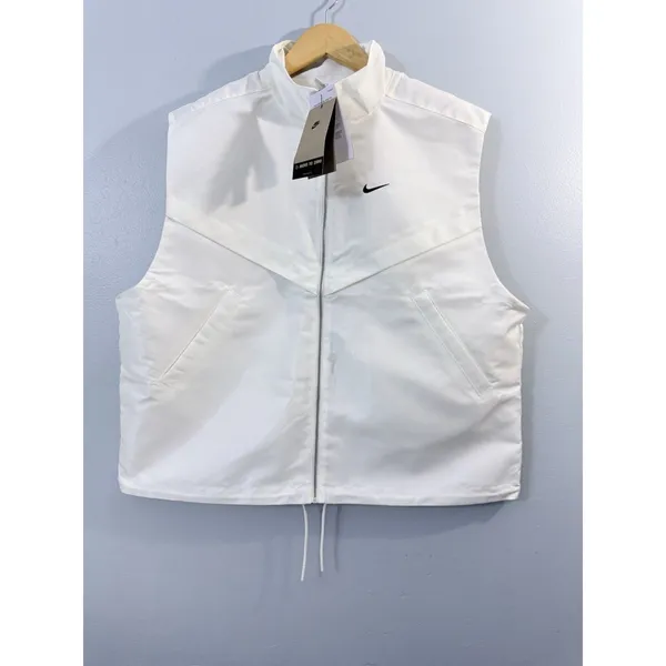 NWT Nike Sportswear Windrunner Women's Shine Vest Medium Oversized Fit - Image 5