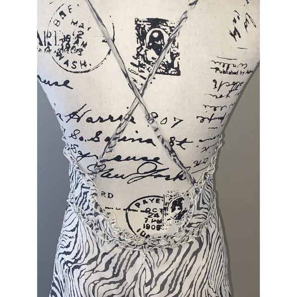 NWT Le Lis Sz Med Animal Print Razorback Sleeveless Mini Dress - Image 9
