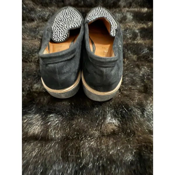 Anne Klein Women’s Black Loafers Size 9.5 stud Dorsey Slip-On Comfort Work Flats - Image 3