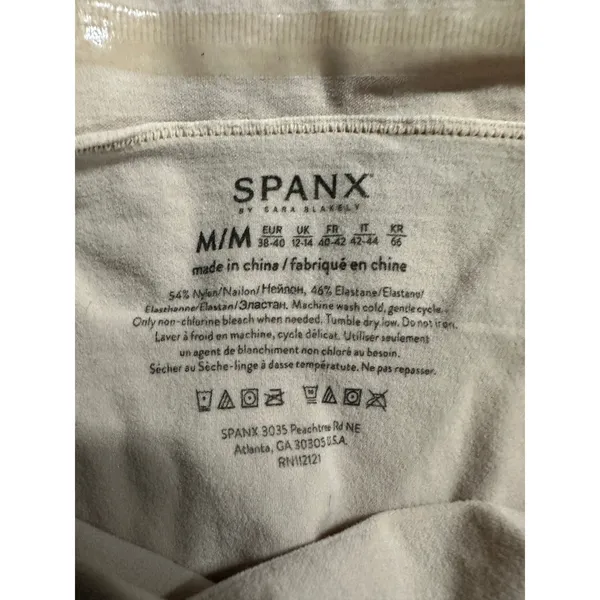 Spanx Shapewear Shorts Women's Medium Nude High Waist NWOT - Image 5