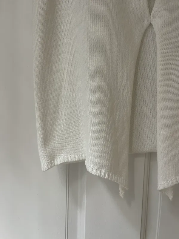 White Knit Sweater Top - Image 4