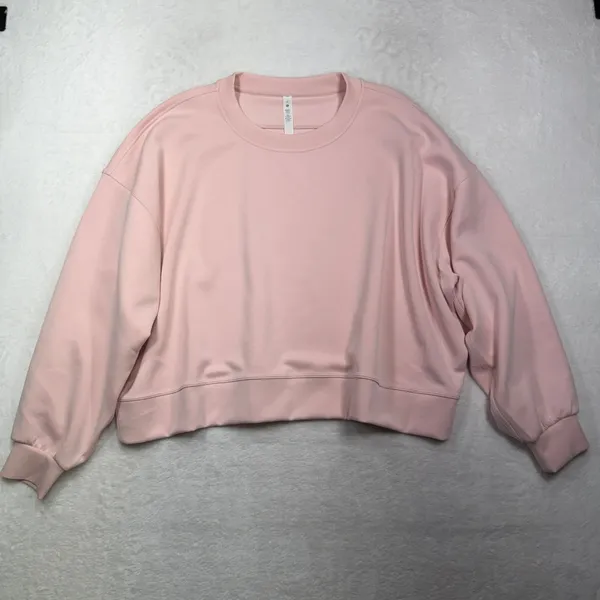 Lululemon 20 Perfectly Oversized Cropped Crew Softstreme Strawberry Milkshake - Image 4