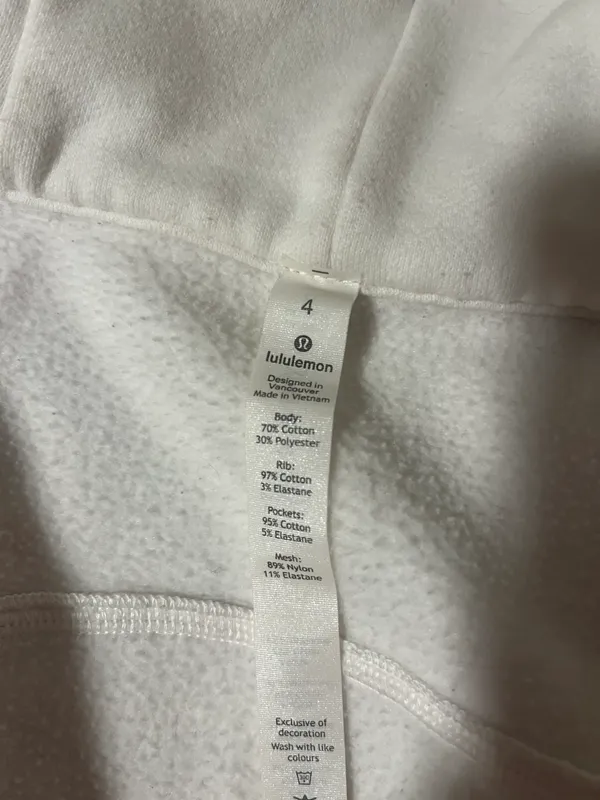 Lululemon White Zip-Up Jacket - Image 3