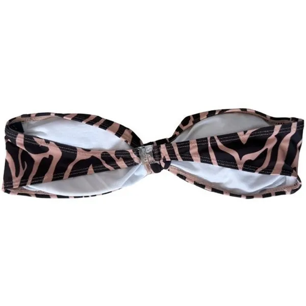 Nasty Gal Animal Print High-Waisted High Leg Bikini Set Brown Tan Size 2 XS NWOT - Image 12